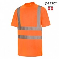 Marškinėliai PESSO HVMOR Hi-vis,oranžiniai