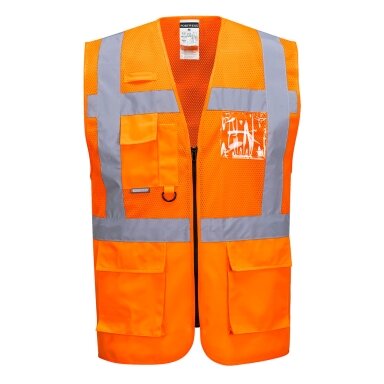 Tinklinė gero matomumo PORTWEST C496 vadovo liemenė