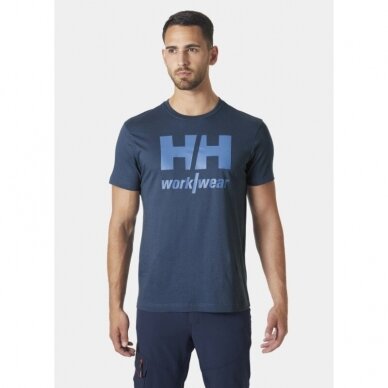 Marškinėliai HELLY HANSEN Classic Logo T-Shirt, mėlyni 3