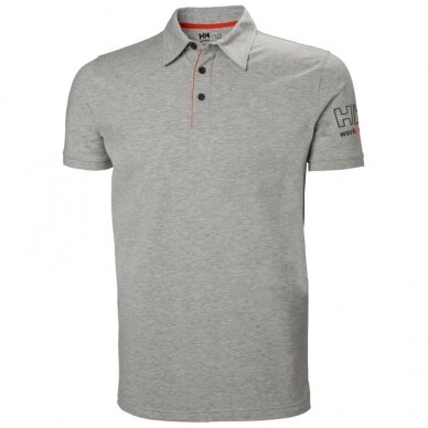 Marškinėliai HELLY HANSEN Kensington Polo, pilki Marškinėliai HELLY HANSEN Kensington Polo, pilki