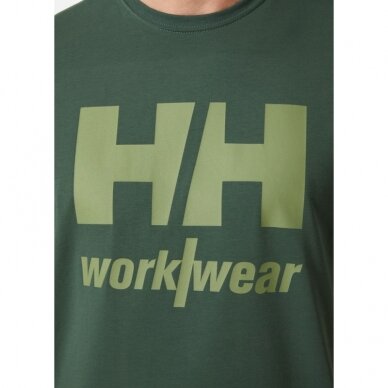 Marškinėliai HELLY HANSEN Logo T-Shirt, žali 3