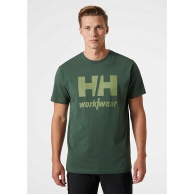 Marškinėliai HELLY HANSEN Logo T-Shirt, žali 4