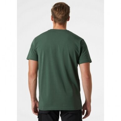 Marškinėliai HELLY HANSEN Logo T-Shirt, žali 5
