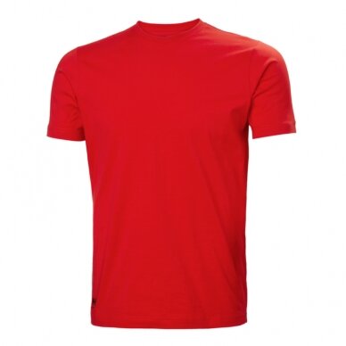 Marškinėliai HELLY HANSEN Manchester T-Shirt, raudoni Marškinėliai HELLY HANSEN Manchester T-Shirt, raudoni