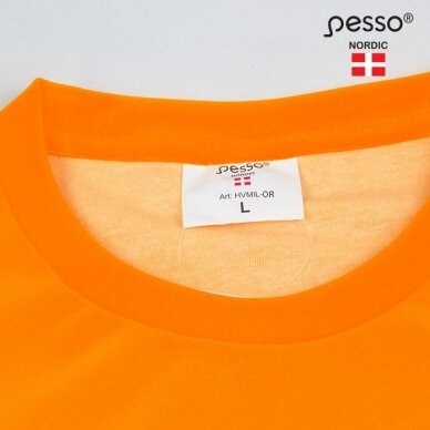 Marškinėliai PESSO HVMIL Hi-VIS ilgomis rankovėmis,oranžiniai 7
