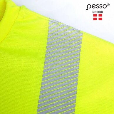 Marškinėliai nesiglamžantys PESSO HVMCOT Hi-vis, geltoni 6 Marškinėliai nesiglamžantys PESSO HVMCOT Hi-vis, geltoni 6