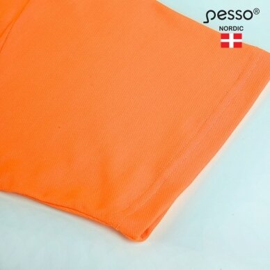 Marškinėliai nesiglamžantys PESSO HVMCOT Hi-vis, oranžiniai 7