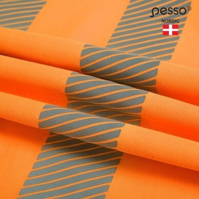 Marškinėliai nesiglamžantys PESSO HVMCOT Hi-vis, oranžiniai 4