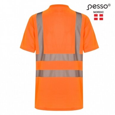 Marškinėliai PESSO HVMOR Hi-vis,oranžiniai 3