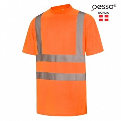 Marškinėliai PESSO HVMOR Hi-vis,oranžiniai 1