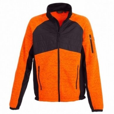 Megztas Baltic Canvas Hybrid džemperis, oranžinis