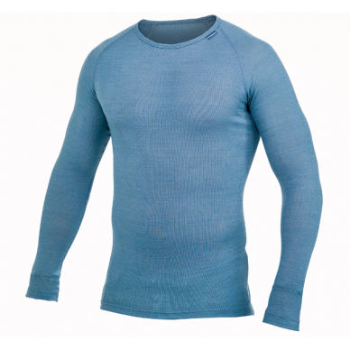 Merino vilnos apatiniai marškinėliai WOOLPOWER Lite, mėlyna