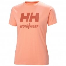 Moteriški marškinėliai HELLY HANSEN Logo T-Shirt, rožiniai