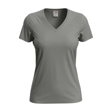 Moteriški Stedman ST2700 marškinėliai su V formos iškirpte, grey heather