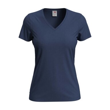Moteriški Stedman ST2700 marškinėliai su V formos iškirpte, navy blue