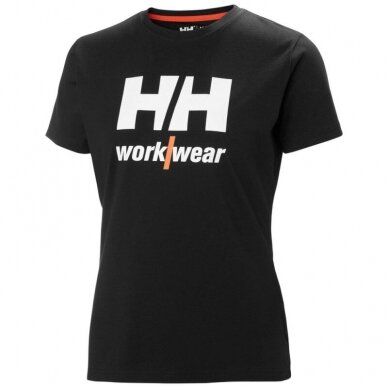 Moteriški marškinėliai HELLY HANSEN Logo T-Shirt, juodi Moteriški marškinėliai HELLY HANSEN Logo T-Shirt, juodi