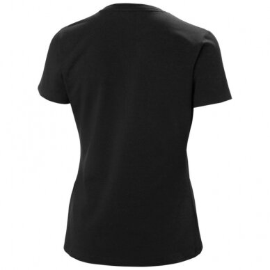Moteriški marškinėliai HELLY HANSEN Logo T-Shirt, juodi 1
