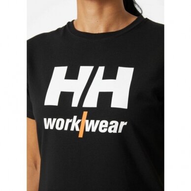 Moteriški marškinėliai HELLY HANSEN Logo T-Shirt, juodi 2