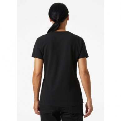 Moteriški marškinėliai HELLY HANSEN Logo T-Shirt, juodi 4