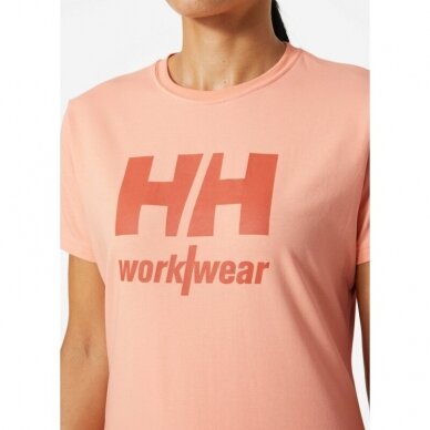 Moteriški marškinėliai HELLY HANSEN Logo T-Shirt, rožiniai 3