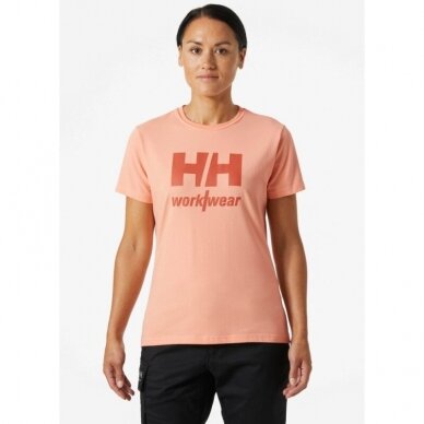 Moteriški marškinėliai HELLY HANSEN Logo T-Shirt, rožiniai 4