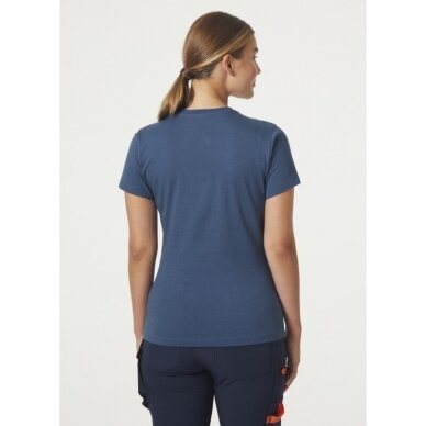 Moteriški marškinėliai HELLY HANSEN W Classic Logo T-Shirt, mėlyni 4 Moteriški marškinėliai HELLY HANSEN W Classic Logo T-Shirt, mėlyni 4