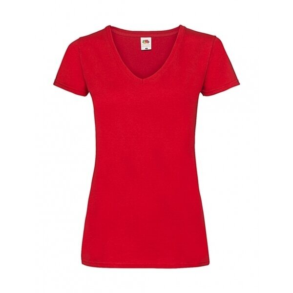 Moteriški marškinėliai Fruit of the Loom Valueweight V-Neck 129.01 Moteriški marškinėliai Fruit of the Loom Valueweight V-Neck 129.01