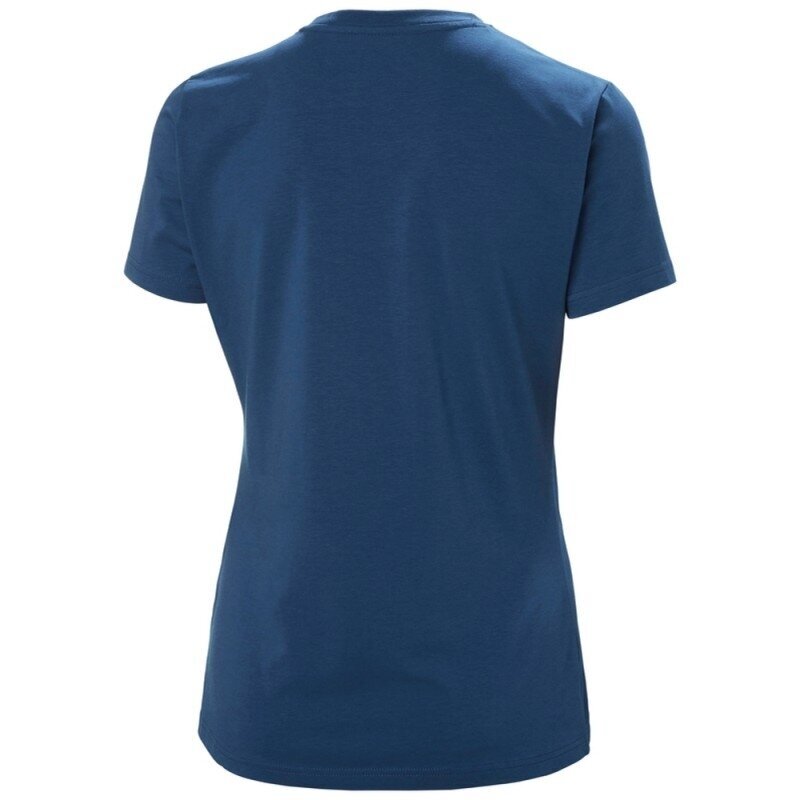 Moteriški marškinėliai HELLY HANSEN Logo T-Shirt, mėlyni 1 Moteriški marškinėliai HELLY HANSEN Logo T-Shirt, mėlyni 1