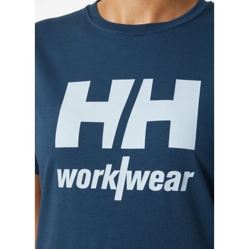 Moteriški marškinėliai HELLY HANSEN Logo T-Shirt, mėlyni 4 Moteriški marškinėliai HELLY HANSEN Logo T-Shirt, mėlyni 4