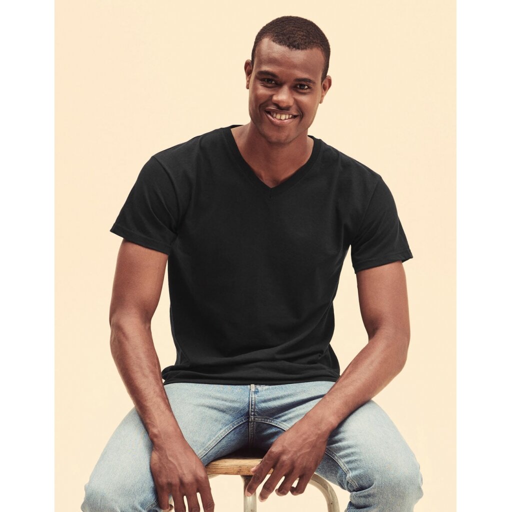 Vyriški marškinėliai Fruit of the Loom Original V-Neck 109.01 1 Vyriški marškinėliai Fruit of the Loom Original V-Neck 109.01 1