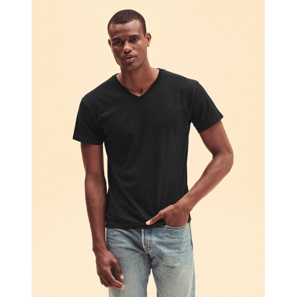 Vyriški marškinėliai Fruit of the Loom Original V-Neck 109.01 6 Vyriški marškinėliai Fruit of the Loom Original V-Neck 109.01 6