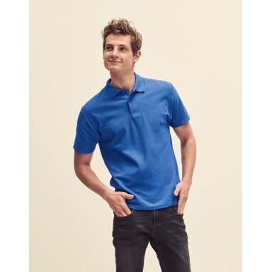Vyriški medvilniniai Fruit of the Loom 63-050-0 polo marškinėliai trumpomis rankovėmis