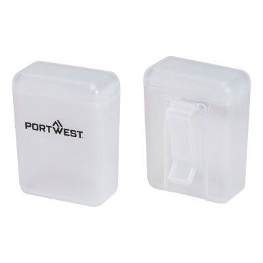 Ausų kištukų PORTWEST PA09 laikymo dėžutė (Pk50 vnt.)