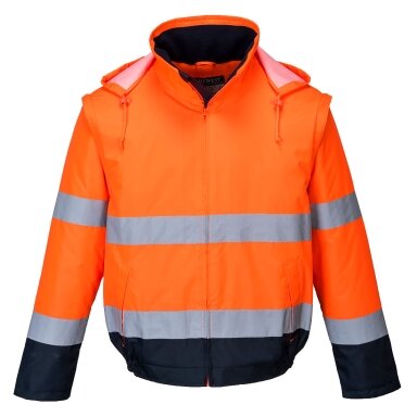Gero matomumo PORTWEST C464 2 viename kontrastinė Bomber striukė