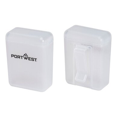 Ausų kištukų PORTWEST PA09 laikymo dėžutė (Pk50 vnt.)