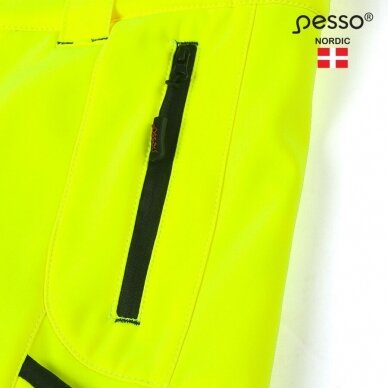 Pašiltintos softshell Pesso Nebraska darbo kelnės, geltonos 8