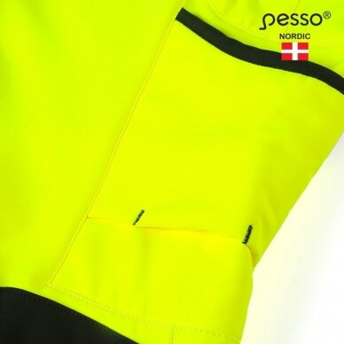 Pašiltintos softshell Pesso Nebraska darbo kelnės, geltonos 13