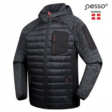 Šiltas Pesso PACIFICdžemperis, pilkas/juodas 1