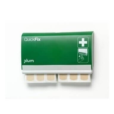 Pleistrų laikiklis + 90 pleistrų PLUM QuickFix Textile