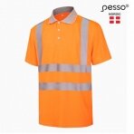 Polo marškinėliai PESSO HVPOR, Hi-vis, oranžiniai