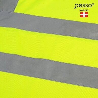 Polo marškinėliai PESSO HVPG Hi-vis, geltoni 5