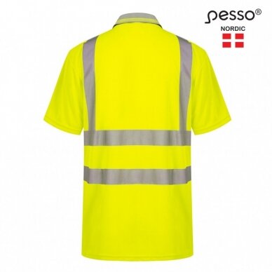 Polo marškinėliai PESSO HVPG Hi-vis, geltoni 1