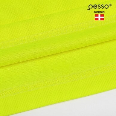 Polo marškinėliai PESSO HVPG Hi-vis, geltoni 3