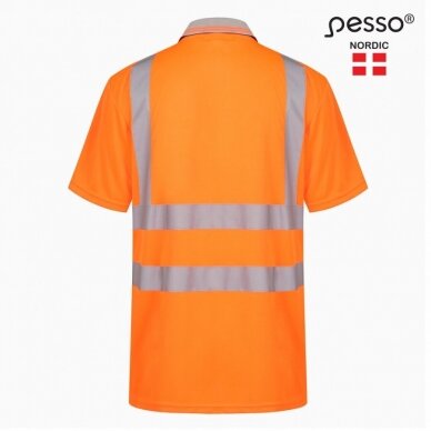 Polo marškinėliai PESSO HVPOR, Hi-vis, oranžiniai 2