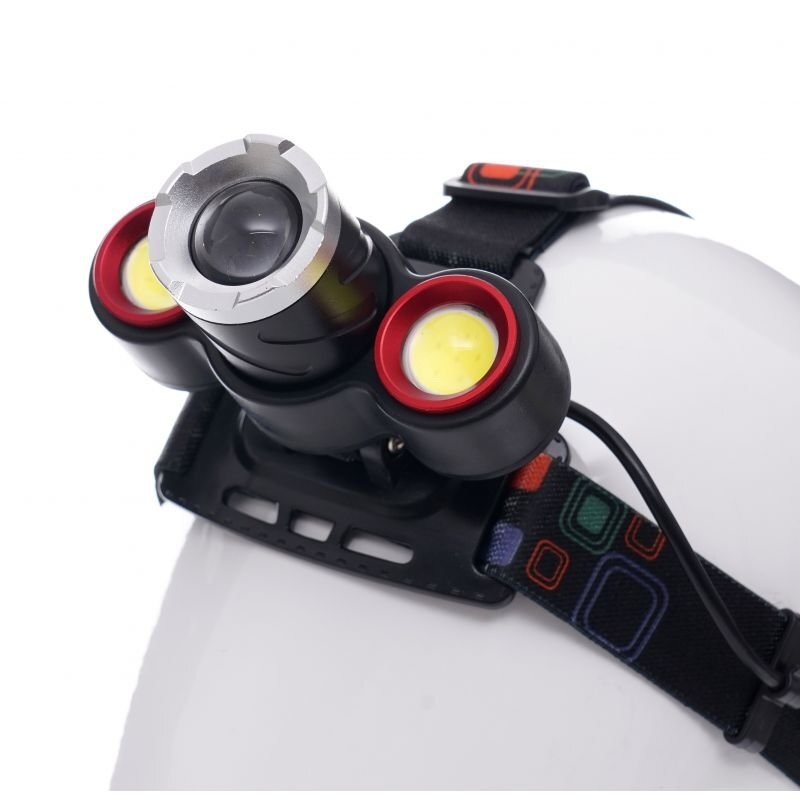 Prožektorius KD1245 T6LED ant galvos, įkraunamas 1 Prožektorius KD1245 T6LED ant galvos, įkraunamas 1