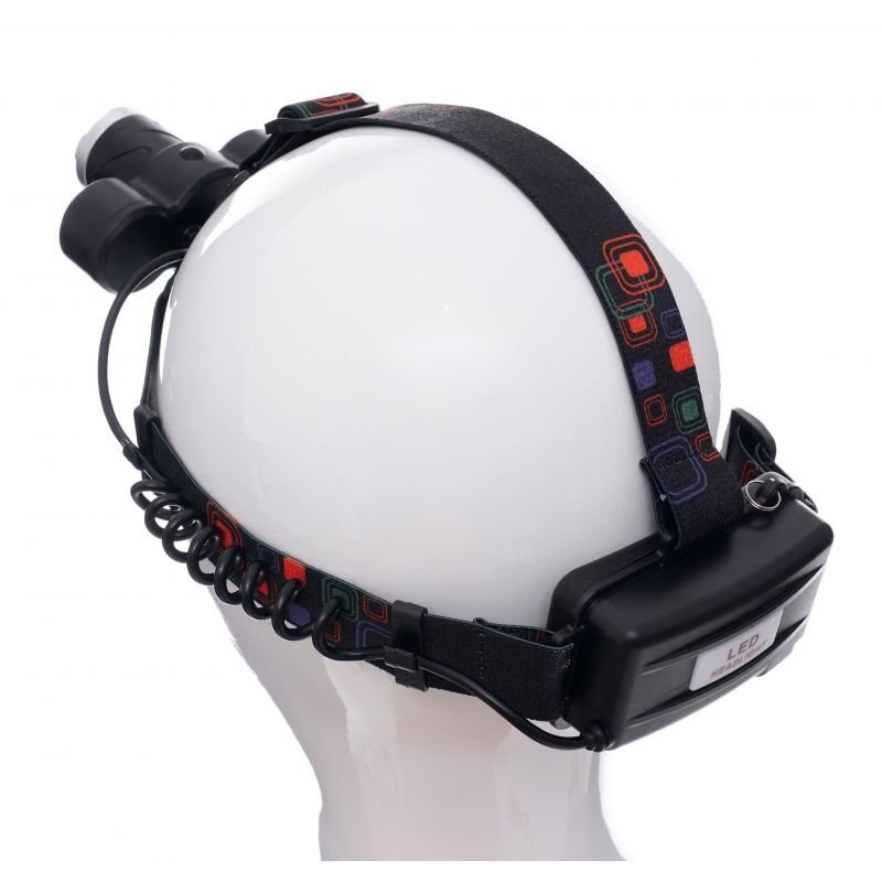 Prožektorius KD1245 T6LED ant galvos, įkraunamas 2