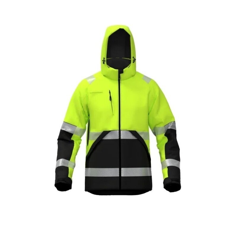 Šilta gerai matoma Softshell BoSafety WJ-VALENCIA-C2-0402 striukė 16