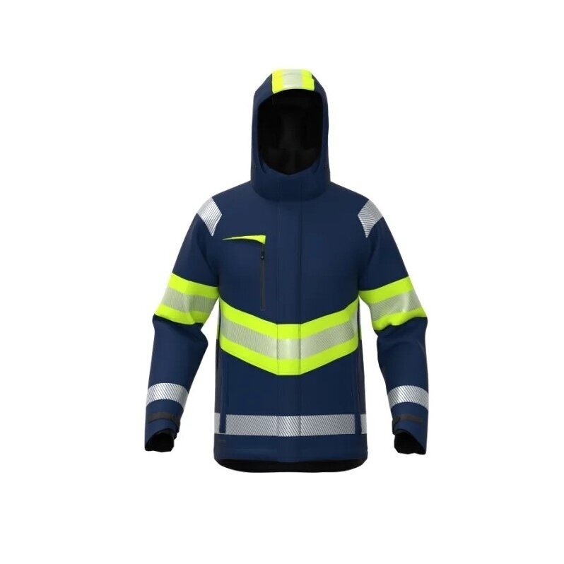 Žieminė softshell striukė BoSafety WJ-ATLANTA-C1-0204 su Hi-Vis detalėmis 11