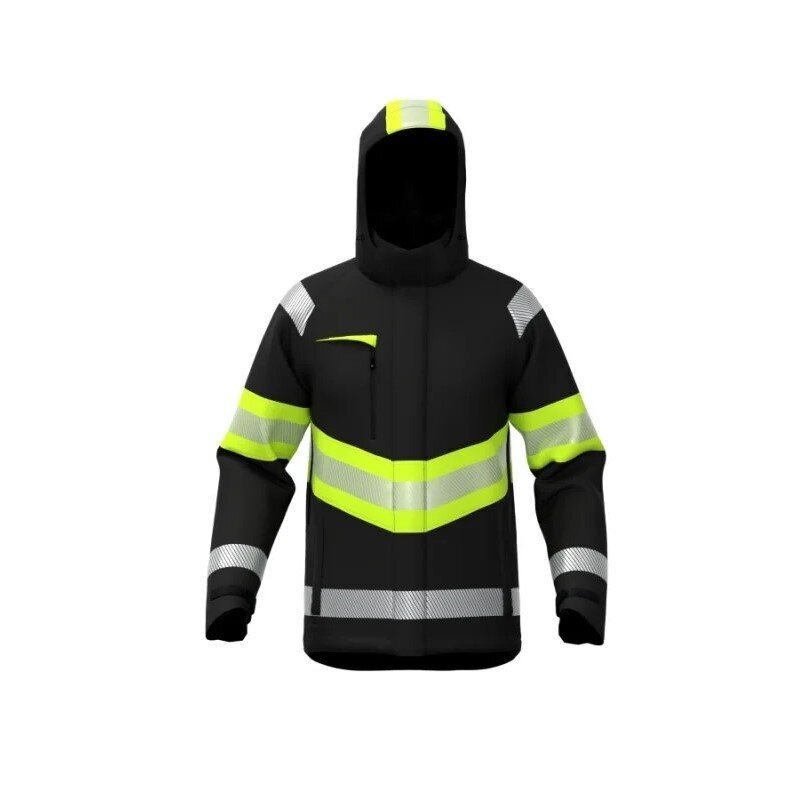 Žieminė softshell striukė BoSafety WJ-ATLANTA-C1-0204 su Hi-Vis detalėmis 12