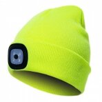 Šilta kepurė PESSO KLED su LED apšvietimu geltona